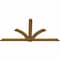 Ekena Millwork Redmond Rough Sawn Timber Gable Bracket, Western Red Cedar, 108"W x 54"H x 2"D x 6"F, 12/12 Pitch GBW108X54X0206RED00RWR - alternate 4